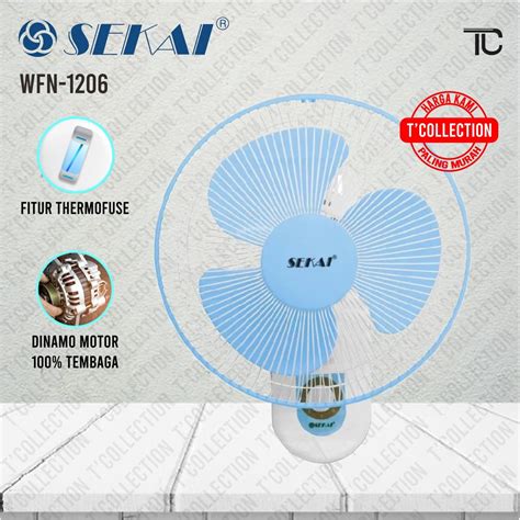 Jual Wall Fan Sekai WFN 1206 12 Inch Kipas Angin Dinding 30cm Shopee