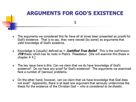 Arguments For Gods Existence 1 Ppt Video Online Download