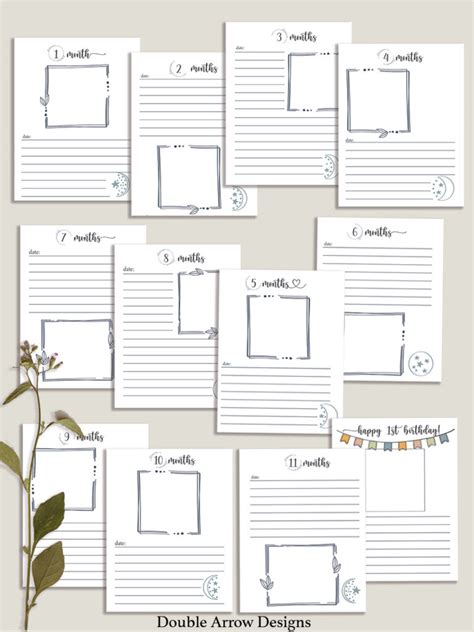 Diy Printable Baby Book Pages Perfect T For A Mom To Be Double