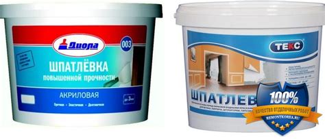Акриловая шпаклёвка для внутренних работ - выбор в г. Владивосток