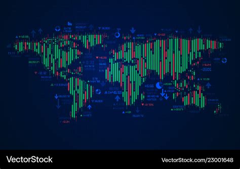 World stock market Royalty Free Vector Image - VectorStock