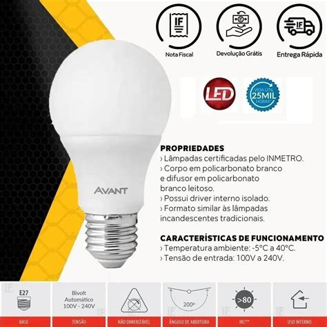 Kit 10 Lâmpadas Led Bulbo 9w Econômica Branca Fria 6 500k MercadoLivre