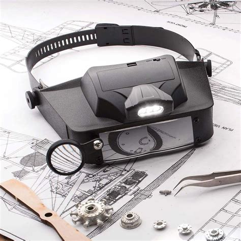 Headband Magnifier | LED Hands-Free Magnifying Glass