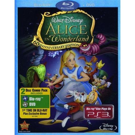 Alice In Wonderland Th Anniversary Edition Blu Ray Dvd