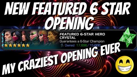 New August 2023 Featured 6 Star Crystal Opening August 2023 Marvel Contest Of Champions Youtube