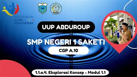 MODUL 1 1 A 4 EKSPLORASI KONSEP PEMBELAJAR MERDEKA CGP A 10 YouTube