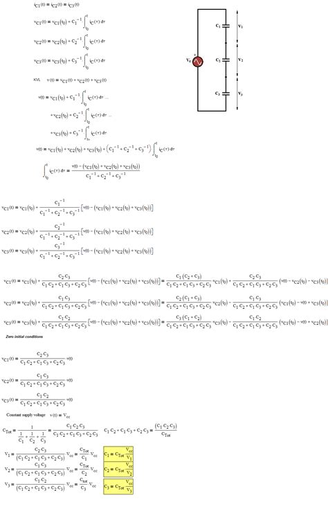 Circuit Analysis Understanding Of Capacitive Voltage Divider Electrical Engineering Stack