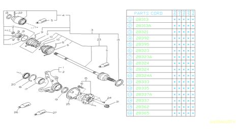 Subaru Legacy Cv Joint Boot Kit Pa Heuberger Subaru