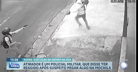 Policial à Paisana Atira Contra Suspeito No Meio Da Rua E Alega