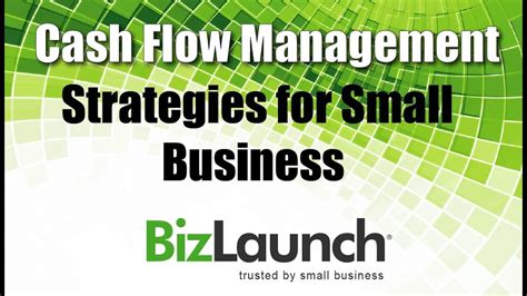 Cash Flow Management Strategies For Small Business Youtube