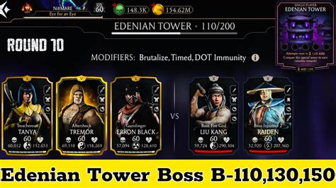 Edenian Tower Boss Battle Fight Reward Mk Mobile Youtube