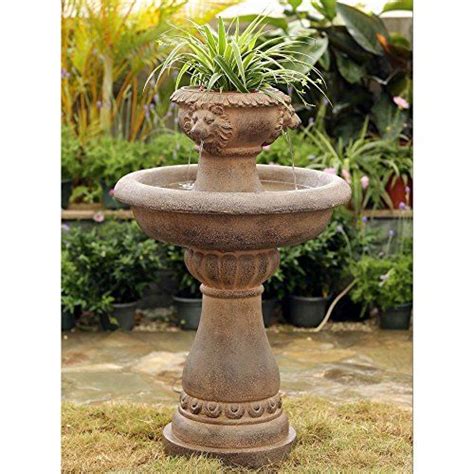 Jeco Multitier Lion Head Indooroutdoor Fountain You Can Get More