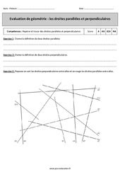 Droites Perpendiculaires Cm Exercice Valuation R Vision Le On