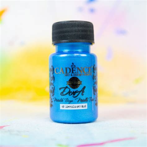 Cadence Dora Metallic Paint Sky Blue 50ml Highlight Crafts