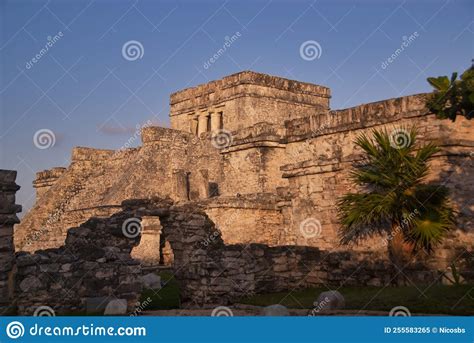 Mayan city of Tulum stock image. Image of civilization - 255583265