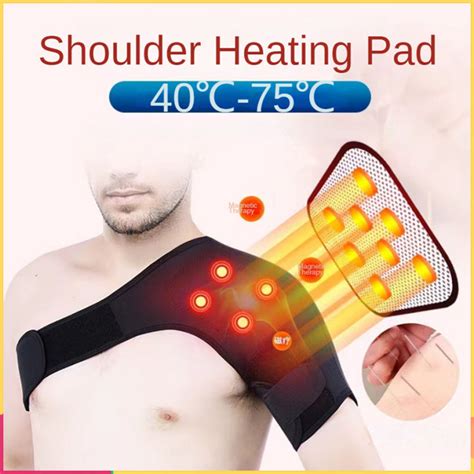 Ziniga Electric Shoulder Massager Brace Adjustable Shoulder Heating Pad