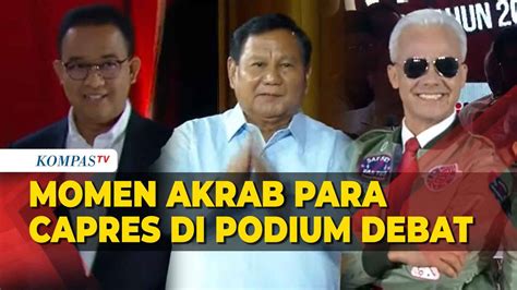 FULL Potret Akrab Anies Muhaimin Prabowo Gibran Dan Ganjar Mahfud Di