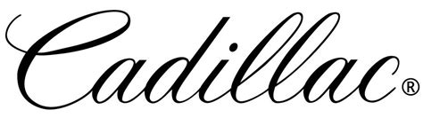 Cadillac Logo In Cursive Writing