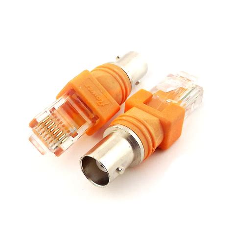 Bnc Female To Rj45 Male Coaxial Coax Barrel Coupler Adapter Rj45 To Rf Connector Ebay