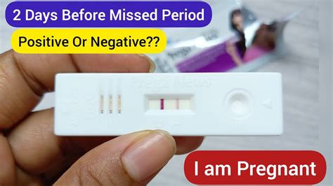 2 Days Before Missed Period Positive Pregnancy Test Before Missed