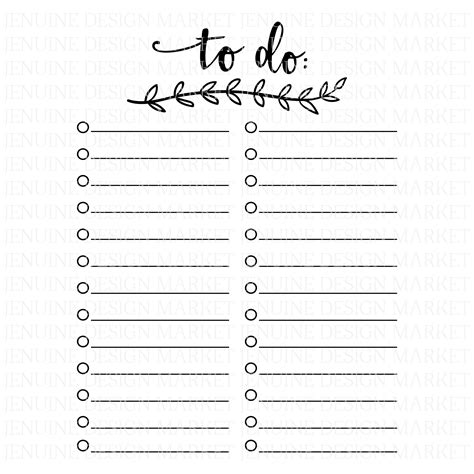 Printable To Do List To Do Svg Task List Digital Etsy