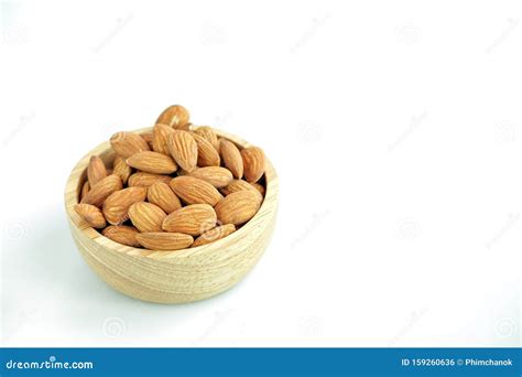 Almond Seeds Legumes That Are Beneficial To The Body On A White