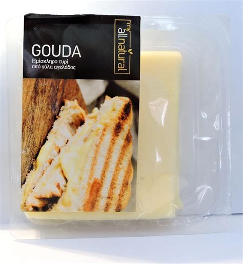 All Natural Gouda Cheese Slices 170gr — Albatross Market Λαύριο