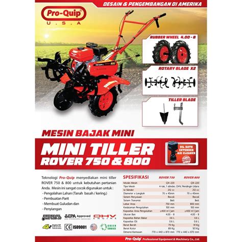 Jual Rover Proquip Mesin Traktor Mini Cultivator Rover Proquip