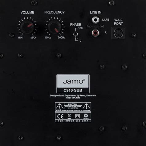 Jamo C Sub Noir Enceintes Hifi Ldlc Mus Ericorde