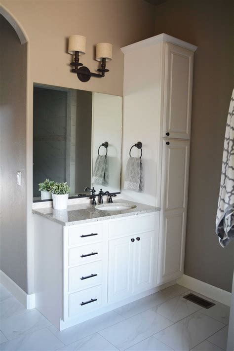 Bathroom Vanity And Linen Cabinet Combo VisualHunt Kleines