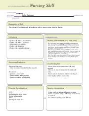 Foley Catheter Nss Pdf Active Learning Template Nursing Skill