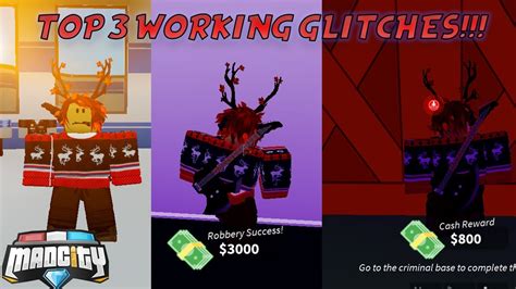 Top Working Glitches In Mad City Roblox Youtube