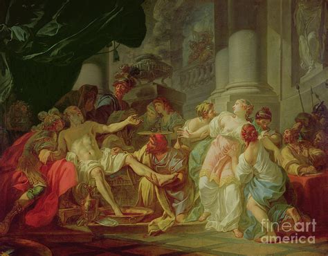 The Death Of Seneca, 1773 Painting by Jacques Louis David - Pixels