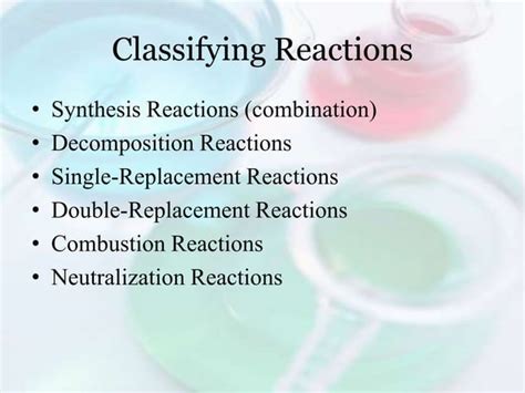 Synthesis And Decomposition Reactions PPT