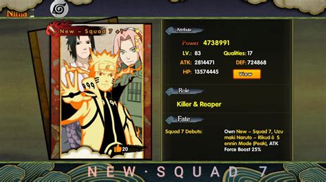 Bahas Review Skill Ninja Soul Dan Ninja Tools New Squad 7