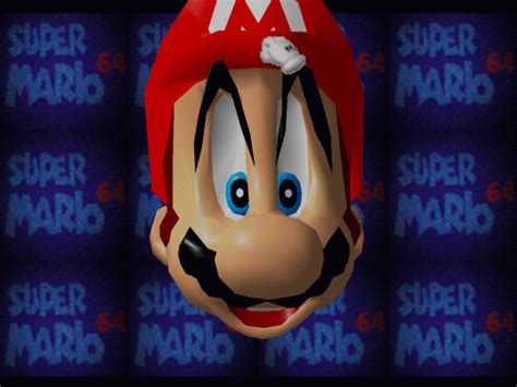 Super Mario 64 Title Screen Background The Title Screen Is A Model