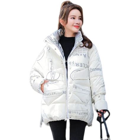 Cheap Winter Loose Women Thickened Jackets Coats Green Oversized Woman