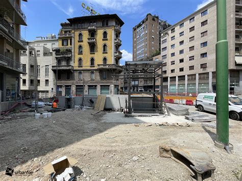 Milano Centro Storico Cantieri Tratta Centrale M4 Giugno 2024