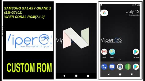 7 1 2 Viper OS Coral SAMSUNG GALAXY GRAND 2 SM G7102 YouTube
