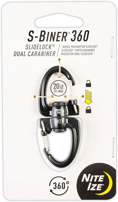 Nite Ize S Biner Slidelock Dual Carabiner Size Amazon