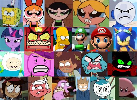 My 22 Angry Characters Reaction Meme Template By Dudepivot47 On Deviantart