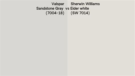 Valspar Sandstone Gray 7004 18 Vs Sherwin Williams Eider White SW