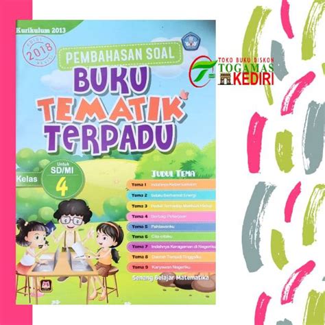 Jual Pembahasan Soal Buku Tematik Terpadu Sd Mi Kelas Edisi Revisi