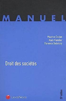 Amazon fr Droit des sociétés Maurice Cozian Alain Viandier