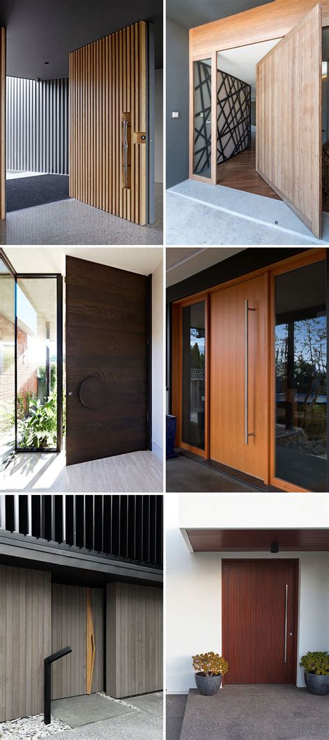 These 13 Sophisticated Modern Wood Door Designs Add A Warm Welcome