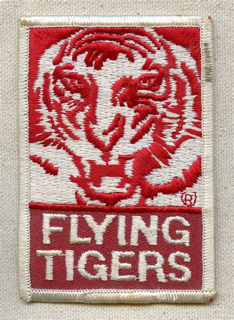 Classic 1970's Flying Tigers Airlines Uniform Patch.: Flying Tiger Antiques Online Store