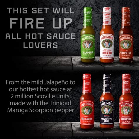 Melinda S Pepper Sauce Challenge Collection Extra Spicy Gourmet Hot Sauce Gift Set Jalape O