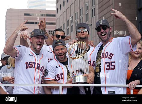 Houston Astros From Left To Right Alex Bergman Jose Altuve Lance