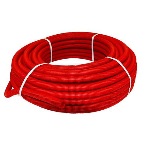 Tube multicouche Fluxo gainé rouge Ø16 en couronne de 50m NICOLL