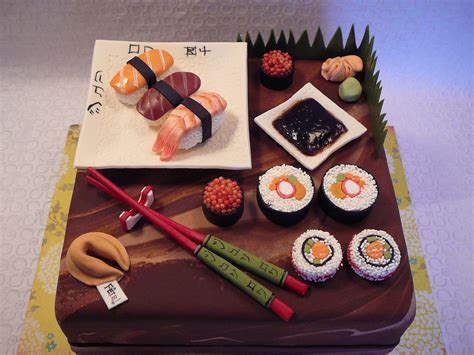 Sushi Cake — Food Sushi Cake Sweet Sushi Novelty Cakes